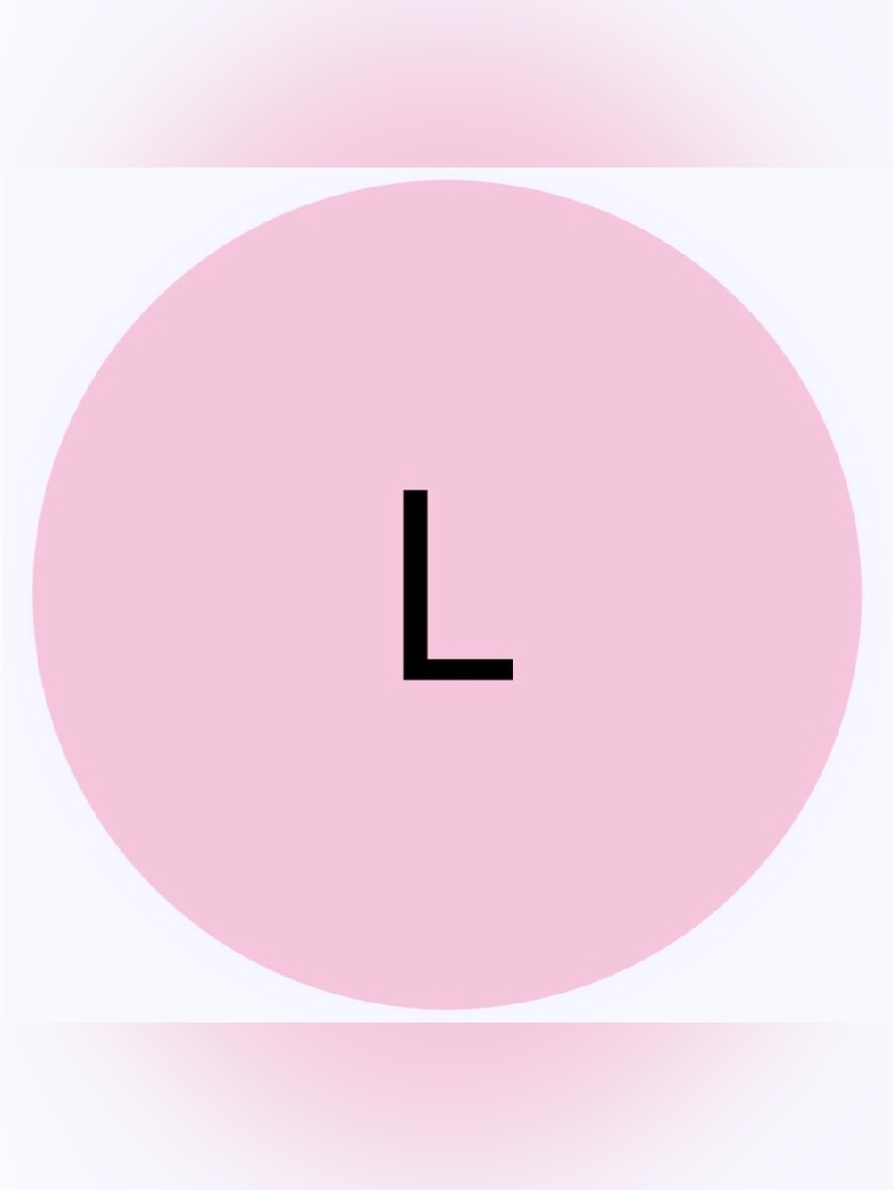 50 STICKERS - 2” ROUND - CLOTHING LABELS - SIZE LARGE ‘L’ - PINK